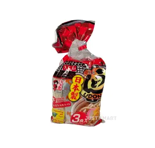 Itsuki Yude Udon Noodle with Soup Sachet (3 Servings), 627g