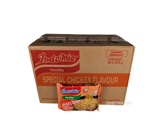 Click Here To Enlarge This Photo Of Indomie Instant Soup Noodles Special Chicken Flavour, 40 x 75g
