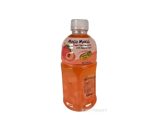 Click Here To Enlarge This Photo Of Mogu Mogu Nata De Coco Drink Peach Flavour, 320ml