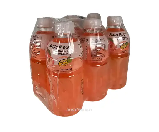 Click Here To Enlarge This Photo Of Mogu Mogu Nata De Coco Drink Peach Flavour, 6 x 320ml