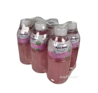Mogu Mogu Nata De Coco Drink Cotton Candy Flavour, 6 x 320ml