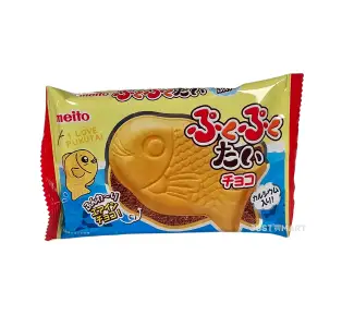 Meito Puku Puku Tai Choco Monaka (Fish Shape Choco), 16.5g