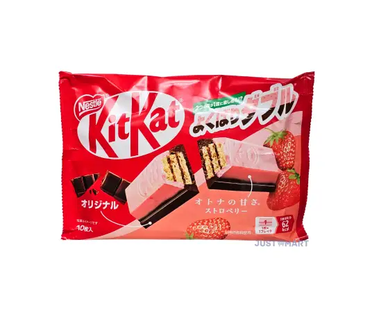 Click Here To Enlarge This Photo Of Nestle Kit Kat Mini Strawberry & Original Flavour (10 pieces), 116g