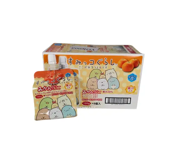 Click Here To Enlarge This Photo Of Yokoo - Sumikkogurashi Konnyaku Jelly (Orange), 6 x 150g