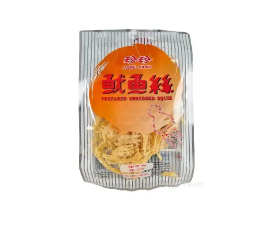 Click Here To Enlarge This Photo Of Jane Jane Prepared Shredded Squid, 50g
