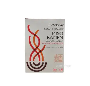 Clearspring Organic Japanese Miso Ramen Noodles With Miso Ginger Soup, 2 x 105g
