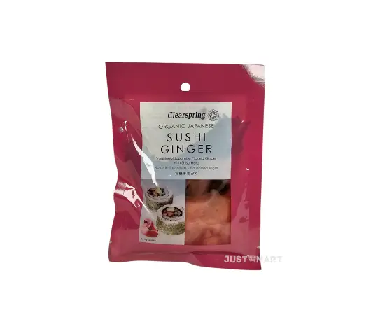 Click Here To Enlarge This Photo Of Clearspring Organic Japanese Sushi Ginger Pickle, 50g