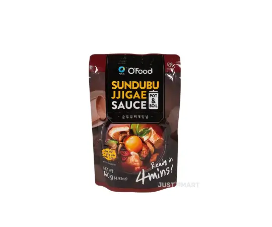 Click Here To Enlarge This Photo Of O'Food Spicy Sundubu Jjigae Stew Sauce, 140g