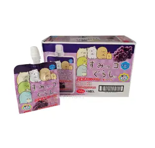 Yokoo - Sumikkogurashi Konnyaku Jelly (Grape), 6 x 150g