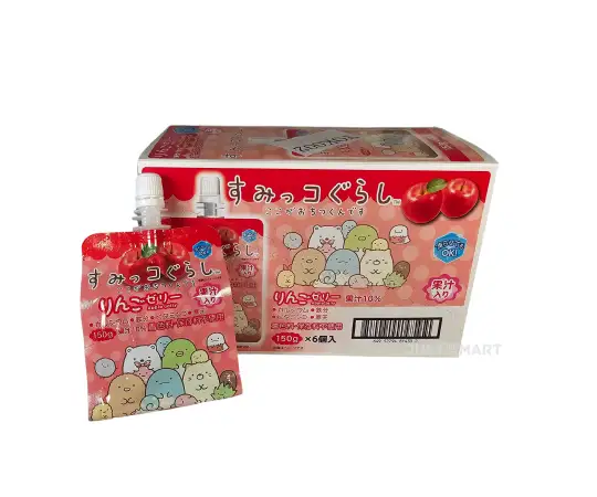 Click Here To Enlarge This Photo Of Yokoo - Sumikkogurashi Konnyaku Jelly (Apple), 6 x 150g