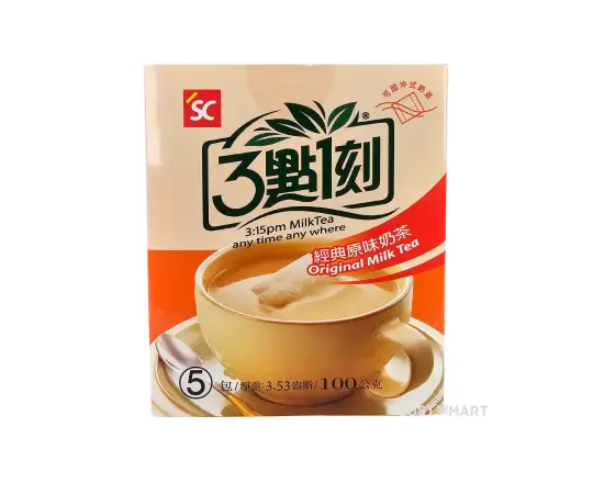 Click Here To Enlarge This Photo Of 3:15PM Original Black Tea with Creamer, 100g (5 x 20g)