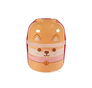 Adoramals Pets Shiba Inu Dog Stacked Round Bento Lunch Box