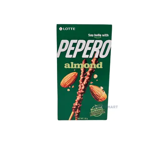 Click Here To Enlarge This Photo Of Lotte Pepero Almond and Chocolate, 36g