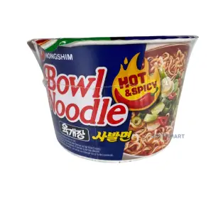 Nongshim Yukgaejang (Hot & Spicy) Bowl Noodles, 100g