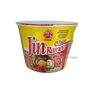 Ottogi Jin Ramyun Hot (Big Bowl), 110g
