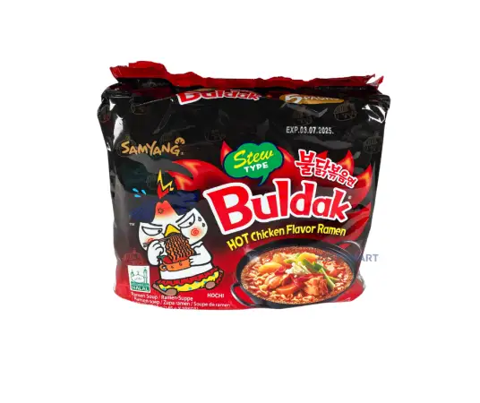 Click Here To Enlarge This Photo Of Samyang Hot Chicken Ramyun (Stew) - HALAL, 725g (5 x 145g)