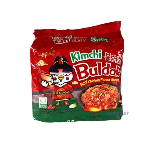 Samyang Kimchi Hot Chicken Flavour Ramen - HALAL, 675g (5 x 135g)