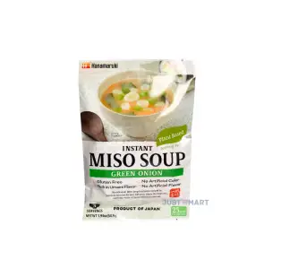 Hanamaruki Vegan Instant Miso Soup Naganegi, 54.9g (3 Servings)