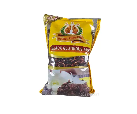 Click Here To Enlarge This Photo Of Double Elephant Thai Black Glutinous Rice, 1kg