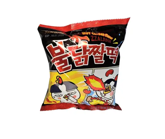 Click Here To Enlarge This Photo Of Samyang Hot Chicken Original Snack (Zzaldduck), 120g