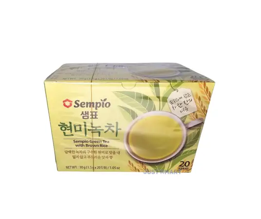 Click Here To Enlarge This Photo Of Sempio Green Tea With Brown Rice, 30g (20 Tea Bags)
