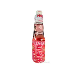 Hata Kosen Ramune Strawberry Bottle, 200ml
