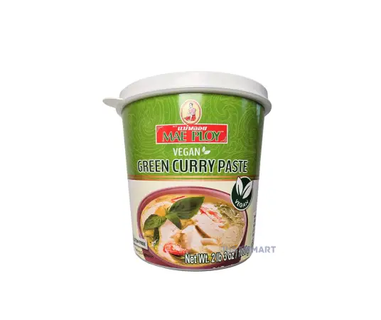 Click Here To Enlarge This Photo Of Mae Ploy Green Curry Paste (Vegetarian), 1kg