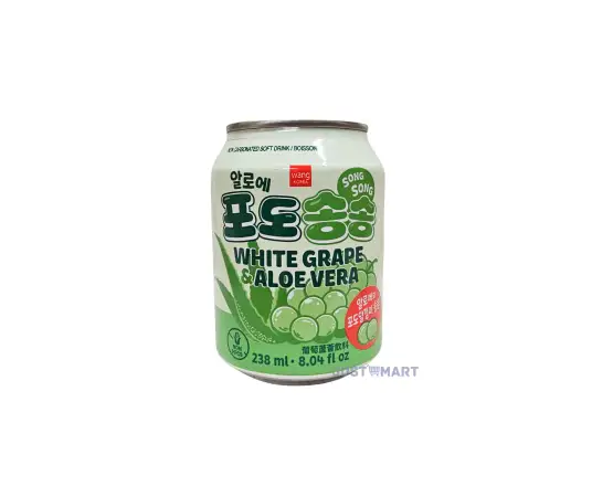 Click Here To Enlarge This Photo Of Wang White Grape & Aloe Vera Drink, 238ml
