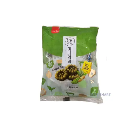 Click Here To Enlarge This Photo Of Samlip Mini Korean Cookie (Green Tea Flavour), 200g