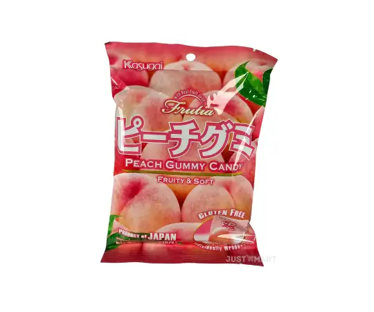 Click Here To Enlarge This Photo Of Kasugai Gummy Frutia Peach, 107g