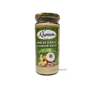 Khanum Minced Garlic & Ginger Paste, 220g