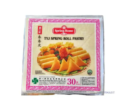 Click Here To Enlarge This Photo Of Spring Home TYJ Spring Roll Pastry (10x10 Inch) 30 Sheets, 550g