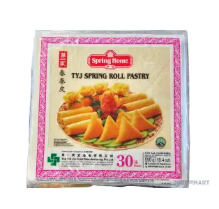 Spring Home TYJ Spring Roll Pastry (10x10 Inch) 30 Sheets, 550g