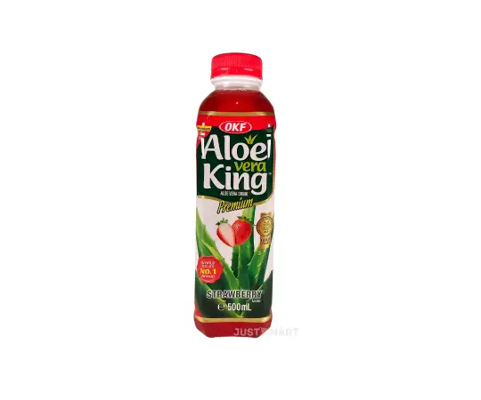 Click Here To Enlarge This Photo Of OKF Aloe Vera Juice (Strawberry), 500ml