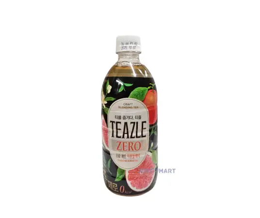 Click Here To Enlarge This Photo Of Woong Jin TEAZLE Zero Grapefruit & Black Tea, 500ml