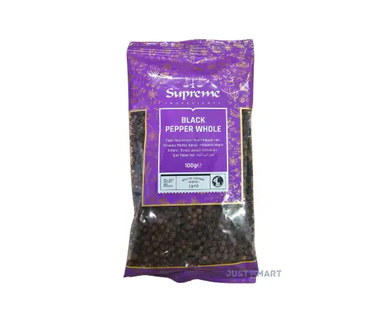 Click Here To Enlarge This Photo Of Supreme Whole Black Peppercorn, 100g