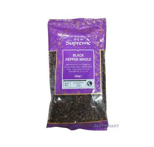 Supreme Whole Black Peppercorn, 100g