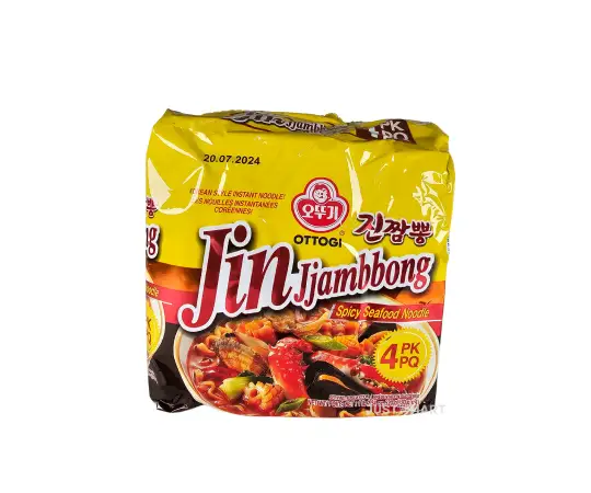 Click Here To Enlarge This Photo Of Ottogi Jin Jjambbong Ramen, 520g (4 x 130g)