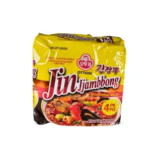 Ottogi Jin Jjambbong Ramen, 520g (4 x 130g)