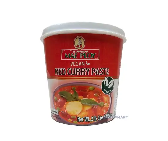 Click Here To Enlarge This Photo Of Mae Ploy Red Curry Paste (Vegetarian), 1kg