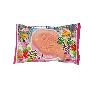 Meito Puku Puku Tai Choco Monaka (Fish Shape Strawberry), 16.5g
